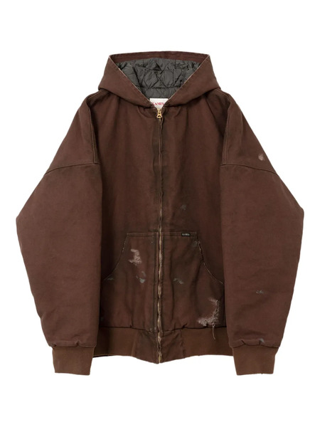  Kamiya Boro Distressed Hooded Jacket - Brown 