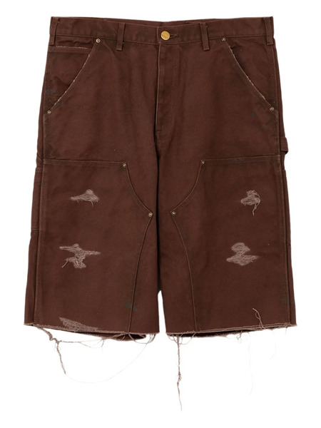  Kamiya Distressed Shorts - Brown 