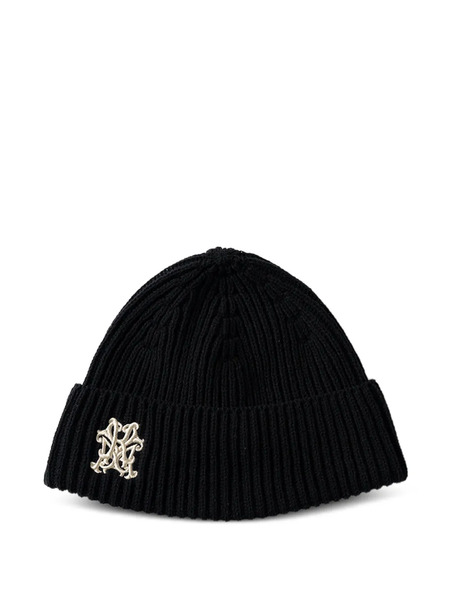  Kamiya Kmy Ribbed Beanie - Black 