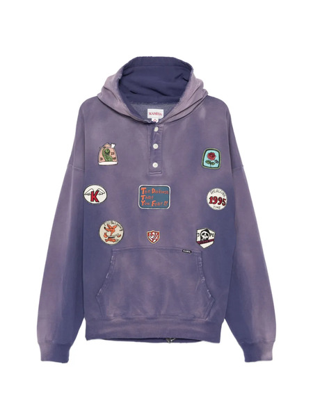  Kamiya Patch Hoodie - Purple 