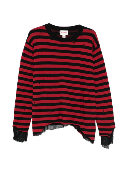  Kamiya Striped Sweater - Red 