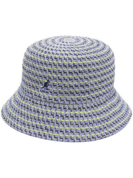  Kangol Jacquard-weave Bucket Hat - Blue 
