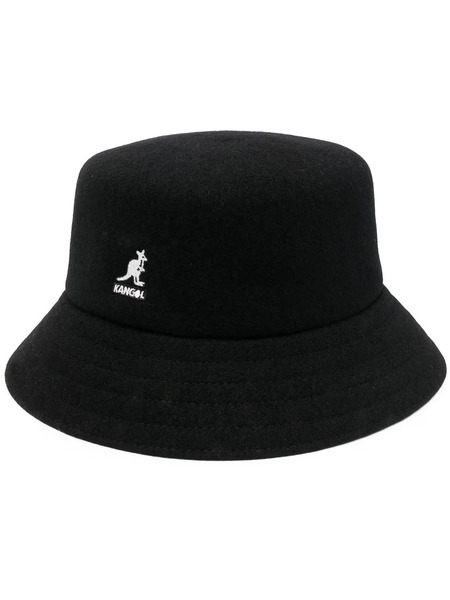  Kangol Logo-patch Bucket Hat - Black 