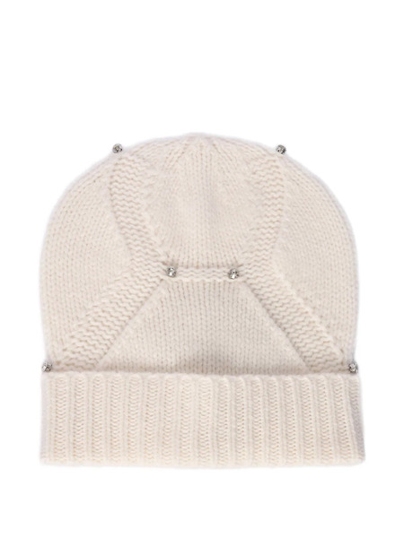  Kangra Crystal-embellished Wool Beanie Hat - Neutrals 