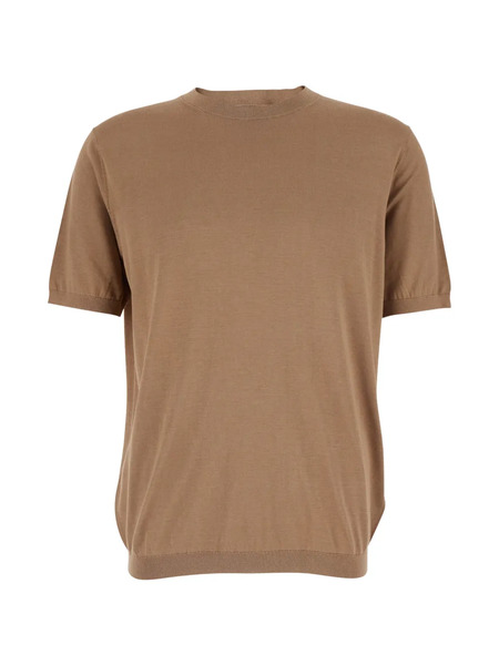  Kangra Short-sleeved Knitted Top - Neutrals 