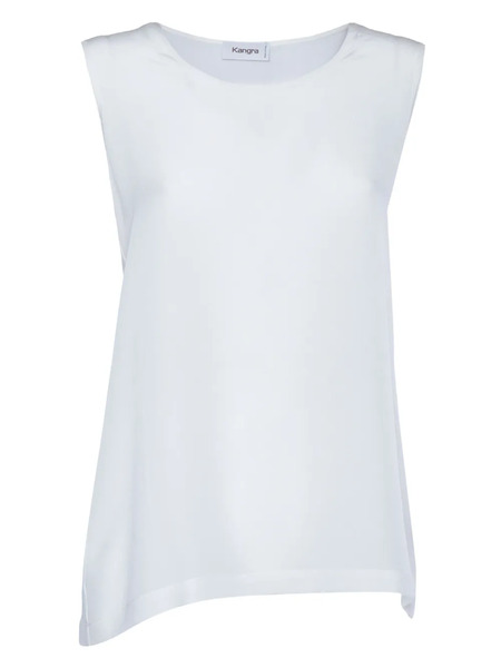  Kangra Silk-crepe Top - White 