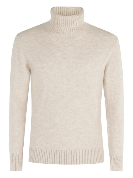  Kangra Turtleneck Ribbed-hem Sweater - Neutrals 