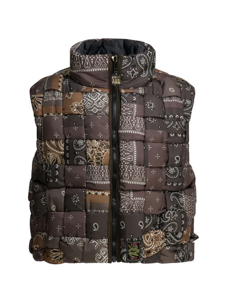  Kapital Bandana-patchwork Gilet - Brown 