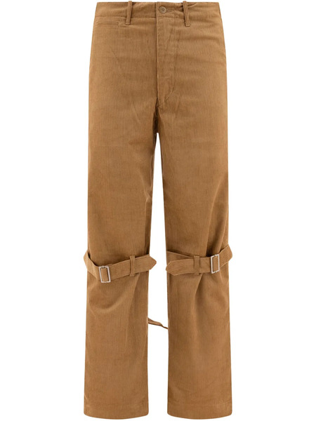  Kapital Buckle-strap Trousers - Neutrals 
