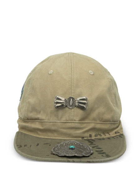  Kapital Butterfly-appliqué Baseball Cap - Neutrals 