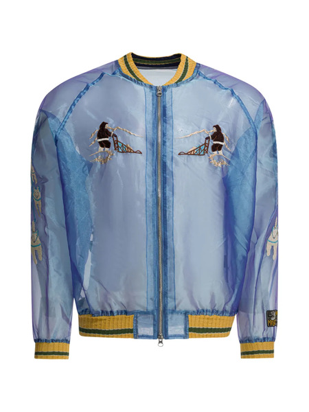  Kapital Embroidered Bomber Jacket - Blue 