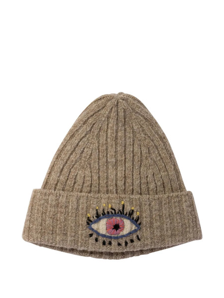  Kapital Eye-embroidered Beanie Hat - Neutrals 