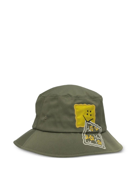  Kapital Flower-embroidered Hat - Green 