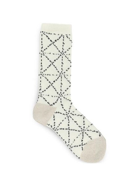  Kapital Geometric-patterned Socks - Neutrals 