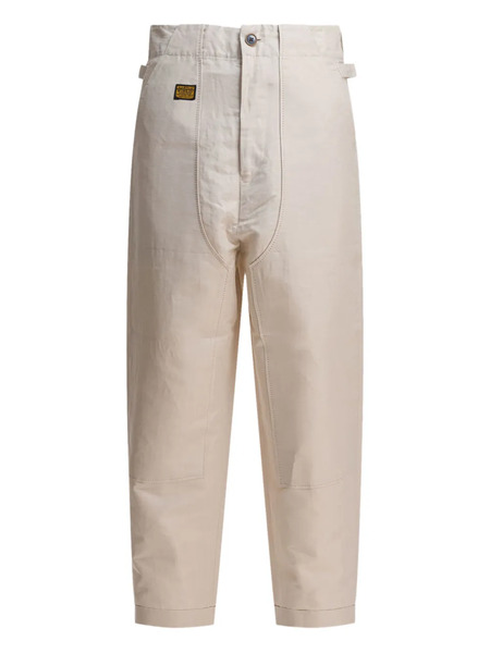  Kapital Logo-patch Trousers - Light And Natural 