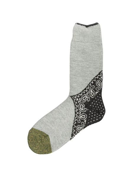  Kapital Paisley Socks - Grey 