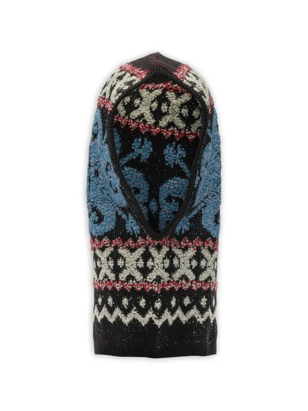  Kapital Patterned Balaclava - Black 