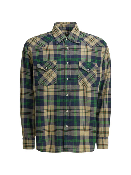  Kapital Plaid Pocket Shirt - Neutrals 