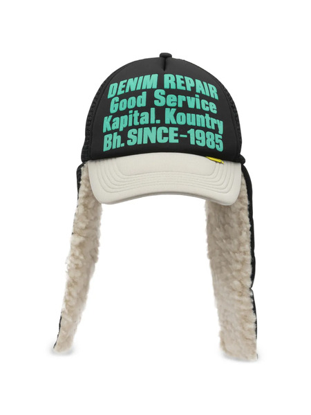  Kapital Print Faux-fur Hat - Black 