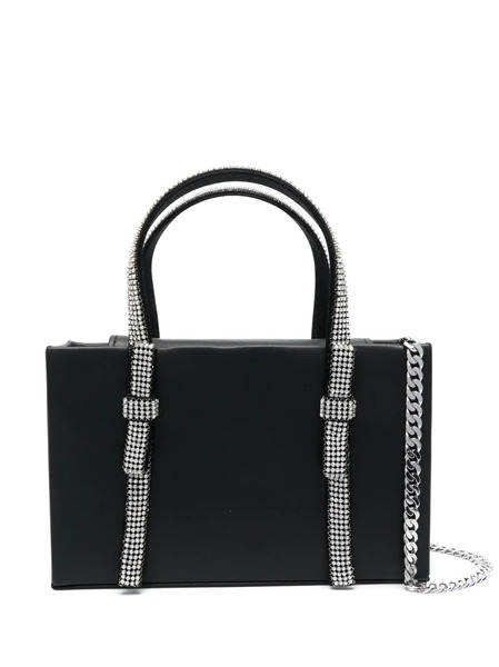  Kara Crystal Bow Mini Bag - Black 