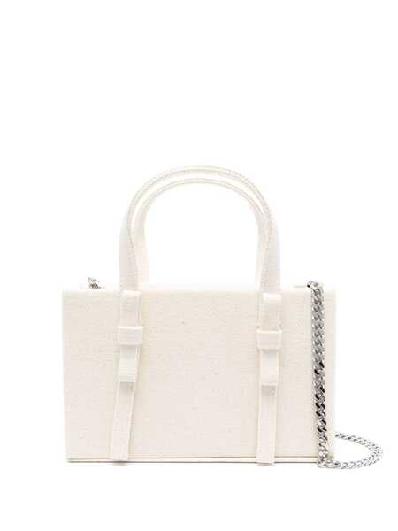  Kara Mini Leather Tote Bag - Neutrals 