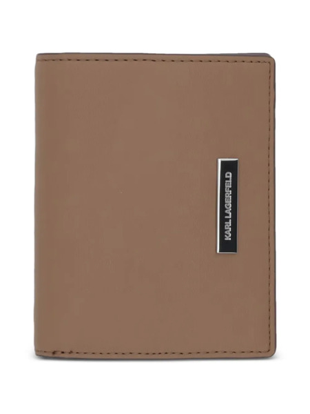  Karl Lagerfeld Appliqué Wallet - Neutrals 