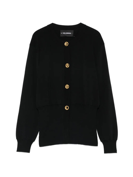  Karl Lagerfeld Buttoned Cardigan - Black 
