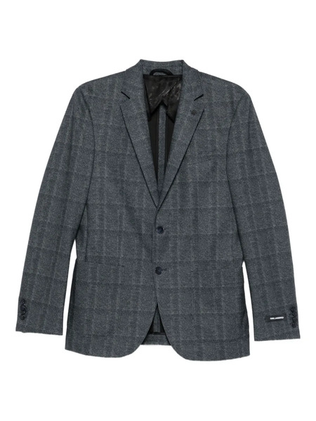  Karl Lagerfeld Checked Two-button Jacket - Blue 