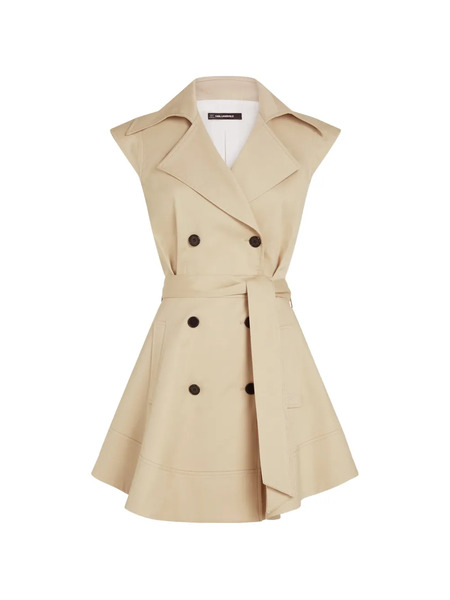  Karl Lagerfeld Double-breasted Mini Dress - Neutrals 