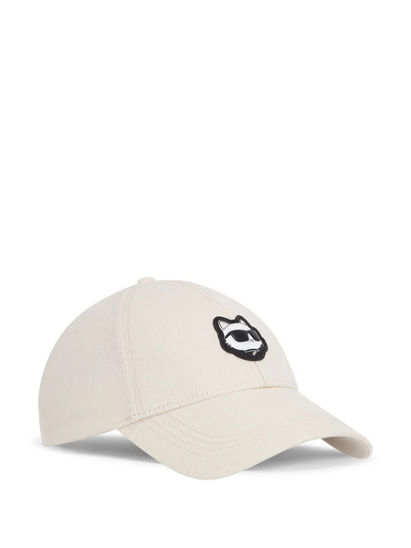  Karl Lagerfeld Ikon Choupette Patch Cap - White 