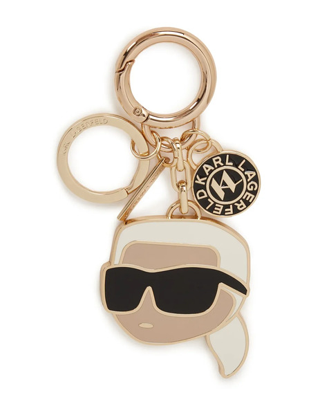  Karl Lagerfeld Ikon Keychain - Gold 