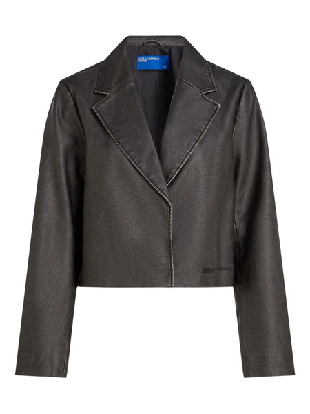  Karl Lagerfeld Jeans Distressed Blazer - Black 