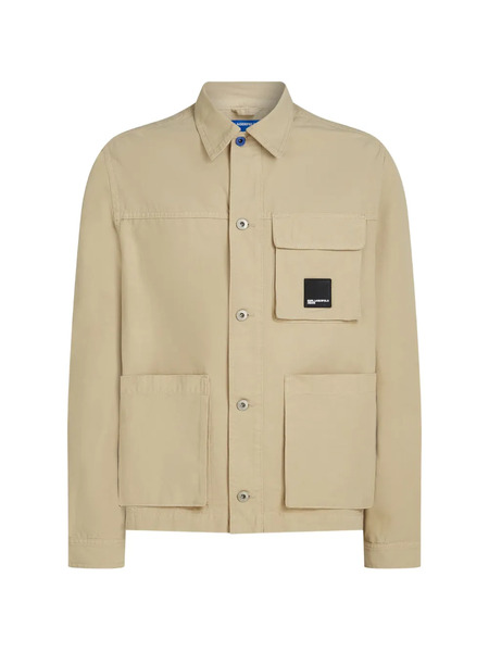  Karl Lagerfeld Jeans Patch-pocket Overshirt - Neutrals 