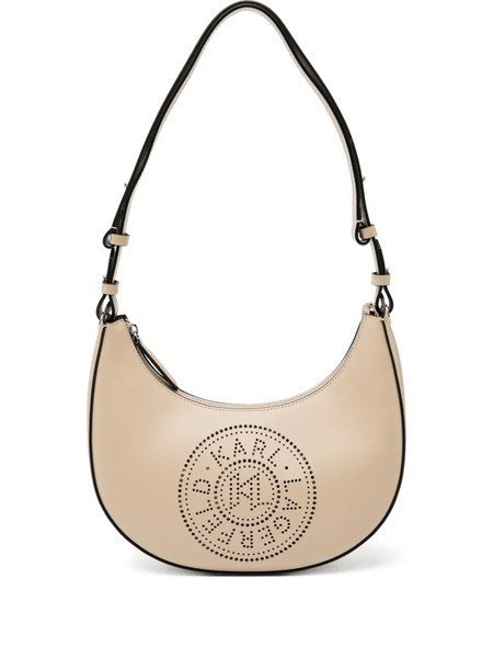  Karl Lagerfeld K Circle Moon Shoulder Bag - Neutrals 