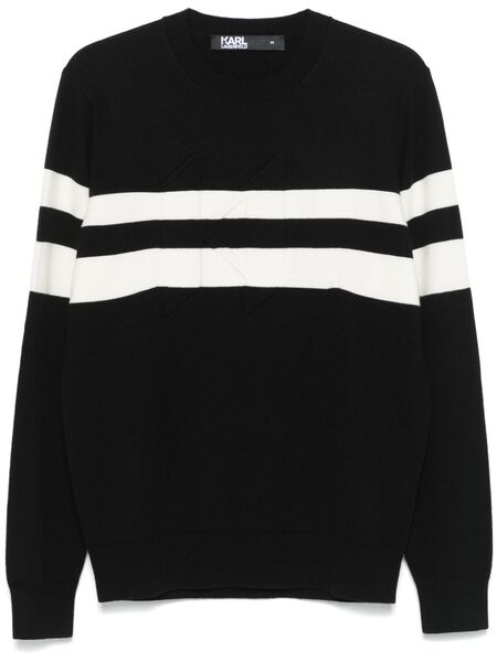  Karl Lagerfeld Karl Monogram-jacquard Sweater - Black 