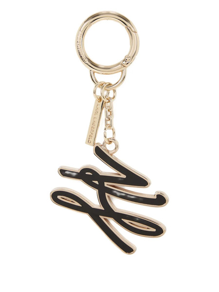  Karl Lagerfeld K/autograph Enamel Keychain - Gold 