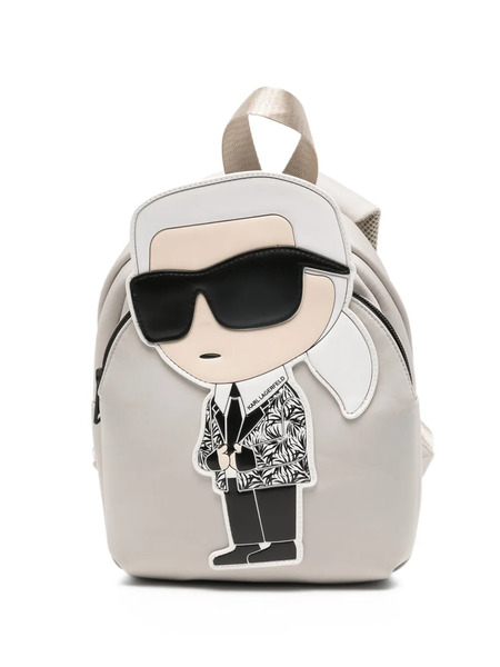  Karl Lagerfeld Kids Cartoon Backpack - Neutrals 
