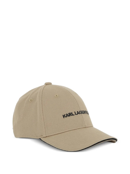  Karl Lagerfeld Kids Logo Trim Cap - Neutrals 