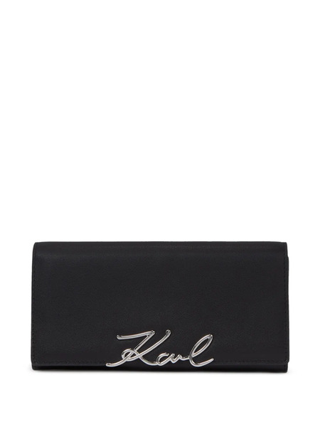  Karl Lagerfeld K/signature Continental Wallet - Black 