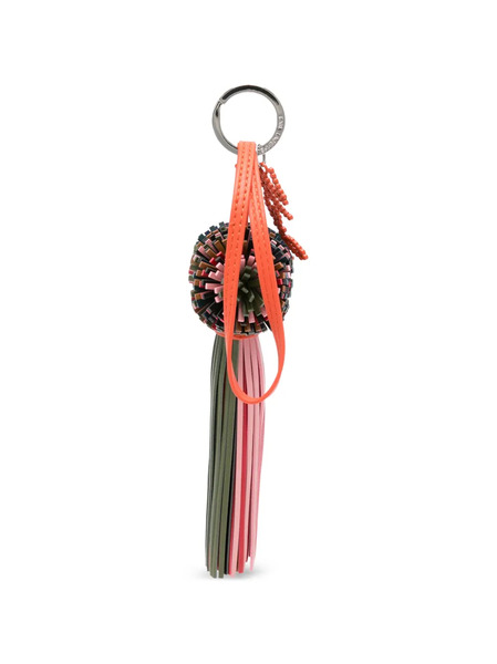  Karl Lagerfeld K/signature Pompom Keychain - Orange 