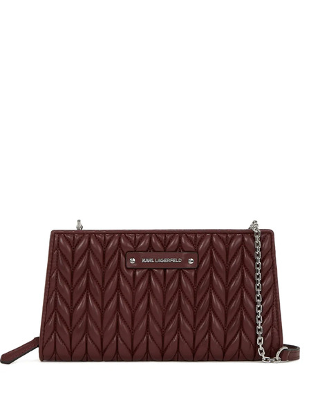  Karl Lagerfeld K/weave Crossbody Wallet - Red 
