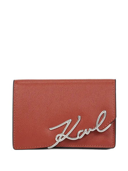  Karl Lagerfeld Logo-detail Wallet - Red 