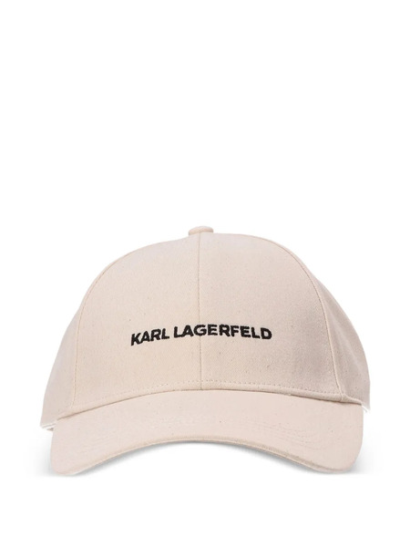  Karl Lagerfeld Logo-embroidered Baseball Cap - Neutrals 
