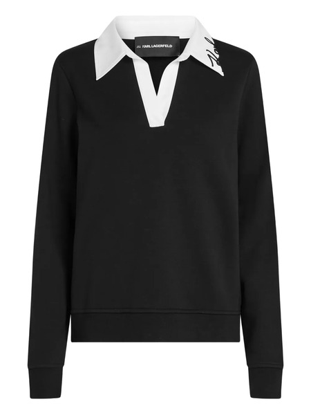  Karl Lagerfeld Logo-embroidered Sweater - Black 