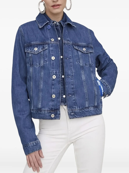  Karl Lagerfeld Logo-patch Denim Jacket - Blue 