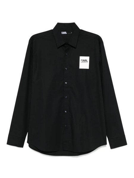  Karl Lagerfeld Logo-patch Shirt - Blue 