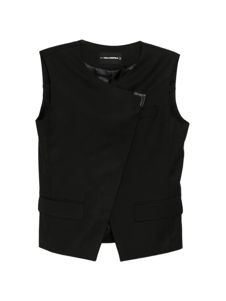  Karl Lagerfeld Logo-plaque Waistcoat - Black 