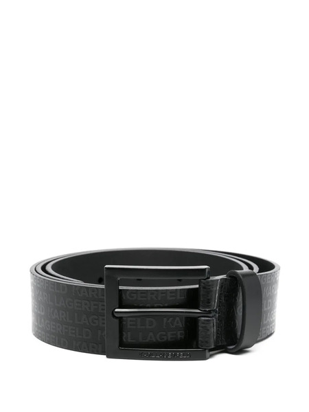  Karl Lagerfeld Logo-print Belt - Black 