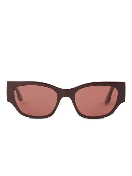  Karl Lagerfeld Logo Rectangular Sunglasses - Brown 