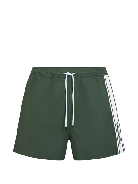  Karl Lagerfeld Logo Swim Shorts - Green 